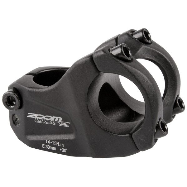 PIPA GHIDON - ZOOM, A-HEAD, alu, 28.6 / 31.8, 50, +30º/41mm, forjat, negru mat