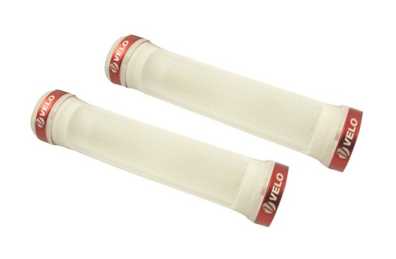MANSON - VELO, mtb 135 gel rosu/transparent, lock-on dublu