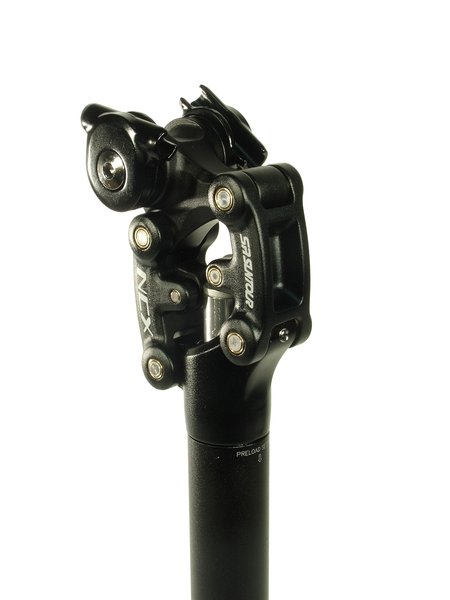 TEAVA SA - SR SUNTOUR - NCX, 31.6x350, cu amortizor, arc soft, sistem paralelogram, negru