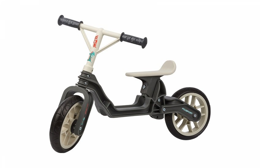 BICICLETA - POLISPORT BALANCE BIKE - 12'', fara pedale, gri/crem