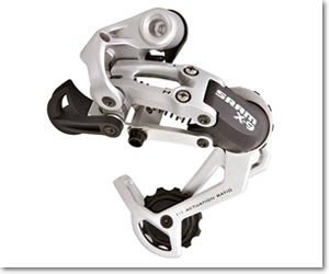 SCHIMBATOR SPATE - SRAM - X.9, 9 vit, short cage