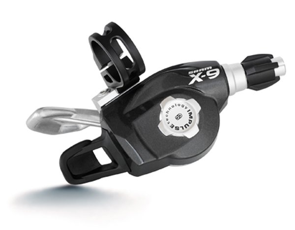 MANETA SCHIMBATOR - SRAM - X.9, trigger, 9/3 viteze, 1:1, argint 