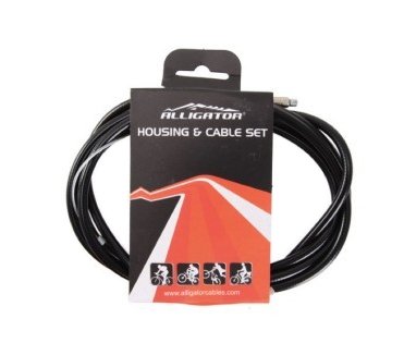 SET CABLU FRANA SPATE - ALLIGATOR - 220UB01, 2P, negru, cablu spate universal+invelis 