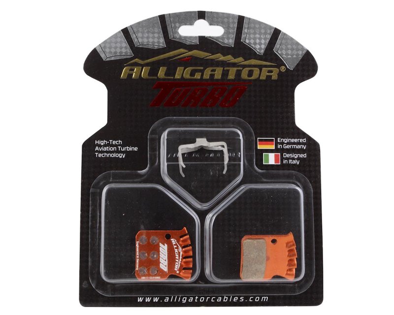 PLACUTA FRINA - ALLIGATOR - TB059, turbo cool semi metalic dual, tehnologie Thermguard, +arc, Sram Red22B1/ Force22/Force1/CX1/Rival22/Rival1/700B1HRD/HRR Calipers