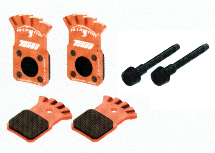 PLACUTA FRINA - ALLIGATOR - TB058, turbo cool semi metalic dual, tehnologie Thermguard, Magura MT5/MT7/MT5E
