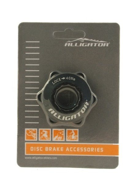 ADAPTOR CENTER LOCK + SURUB FIXARE - ALLIGATOR, CLA01, negru