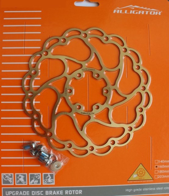 DISC - ALLIGATOR - ARIES, R21TI, 160, suprafata titan-nitrit