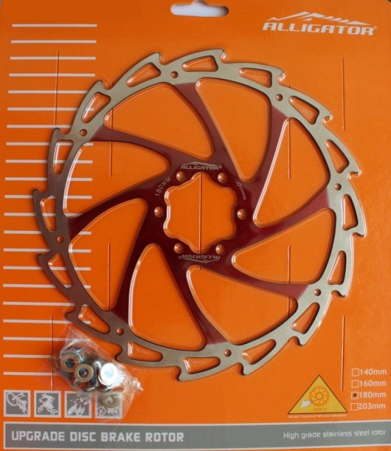 DISC - ALLIGATOR - WIND CUTTER, R12RD, 180, rosu