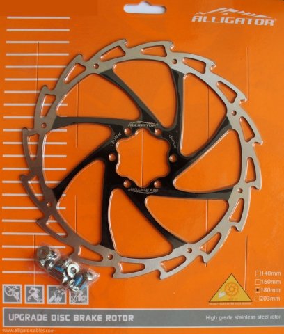 DISC - ALLIGATOR - WIND CUTTER, R12BK, 180, negru