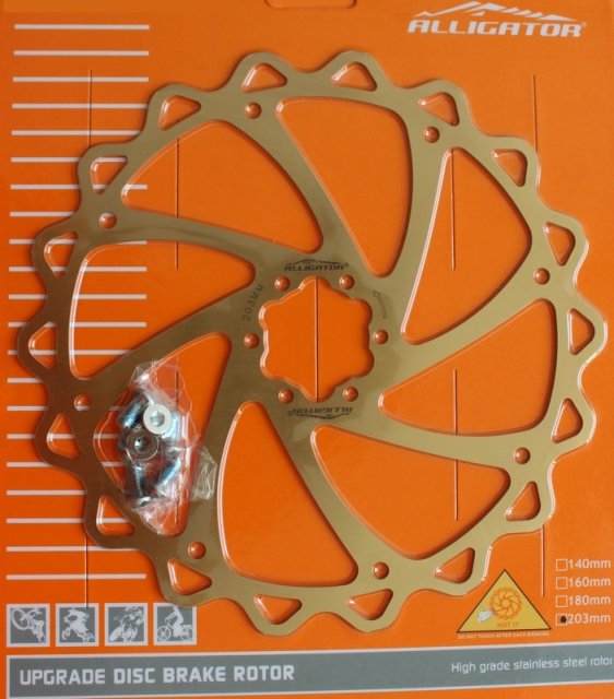 DISC - ALLIGATOR - iWAWE, R16TI, 203, suprafata titan-nitrit