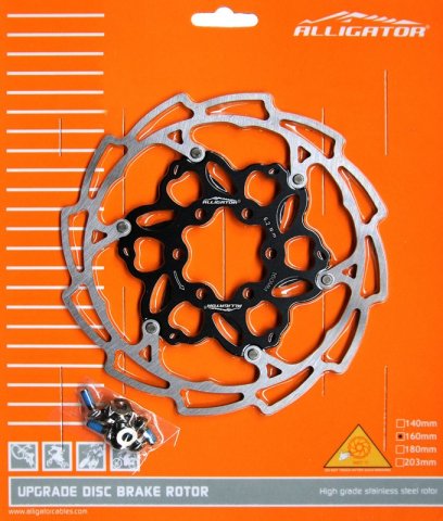 DISC - ALLIGATOR - APPLE, R31BK, 160, miez alu, negru