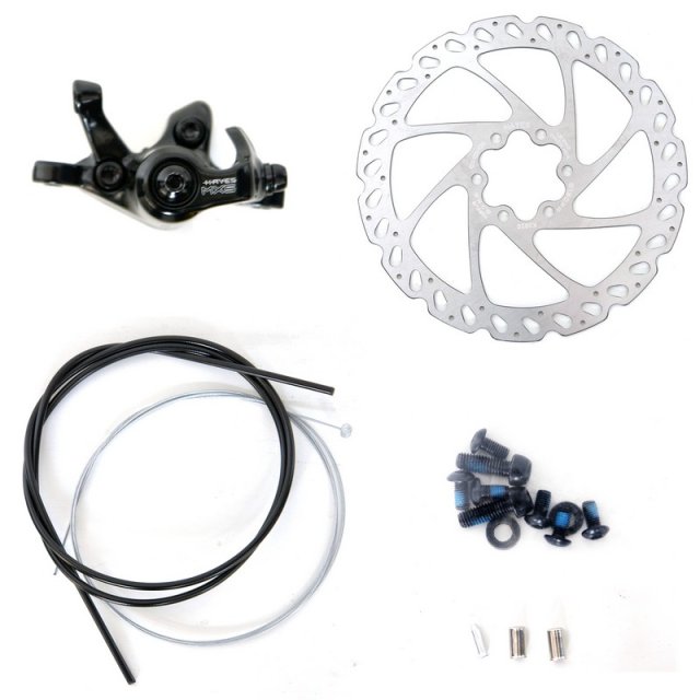 FRINA DISC - HAYES MX5, mecanic, PM, negru, cu rotor 160, fara adaptor, fara maneta, cu invelis si cablu
