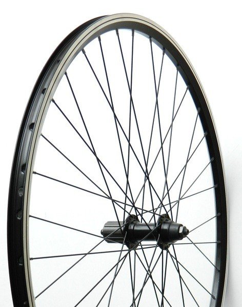 ROATA SPATE 28''/29''(622), janta dubla Mach/Remerx negru, butuc alu casetat Quando QR