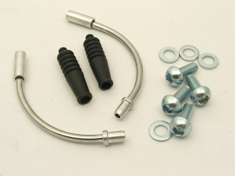 COMPONENTE SET FRINA tip V - teava curbata 2 buc, burduf 2 buc, suruburi