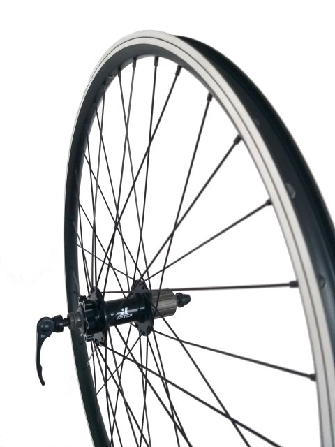 ROATA SPATE 27,5”(584), janta dubla Mach negru, butuc alu casetat DISC QR