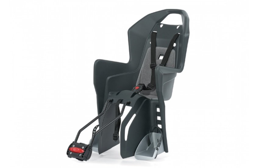 SCAUN COPII - POLISPORT - KOOLAH 29, FFS, spate, fixare spate cadru ( teava sa ), ECO QUICK, recomandat ptr.cadre 29” si cadre mici: 26''/27.5'', gri inchis/argintiu