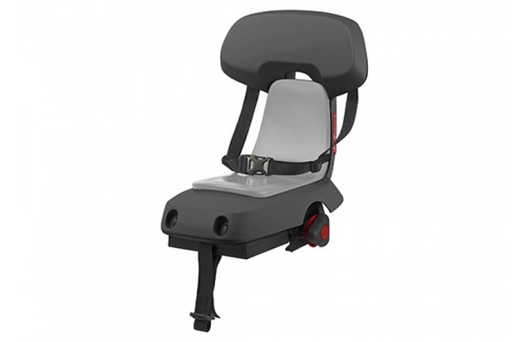 SCAUN COPII - POLISPORT - GUPPY JUNIOR+PLUS, spate, fixare spate portbagaj, gri inchis/gri deschis, sarcina 35 kg