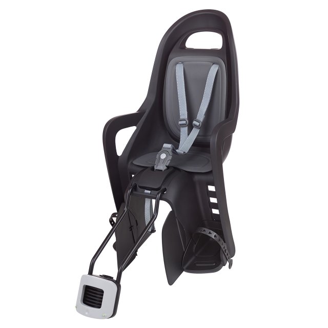 SCAUN COPII - POLISPORT - GROOVY 29, FFS spate, fixare spate cadru ( teava sa ), ECO QUICK, glisabil, recomandat ptr.cadre 29” si cadre mici: 26''/27.5'', negru/gri