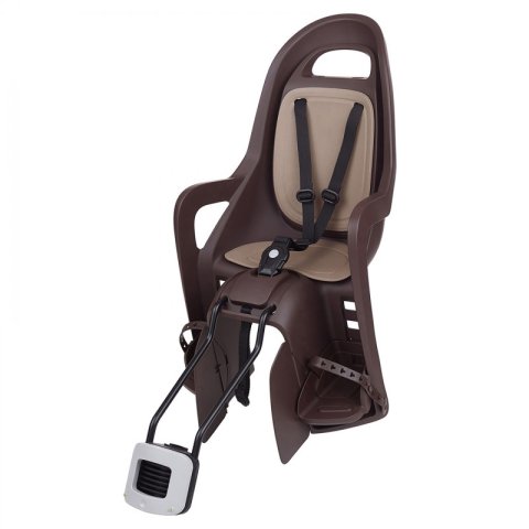 SCAUN COPII - POLISPORT - GROOVY 29, FFS spate, fixare spate cadru ( teava sa ), ECO QUICK, glisabil, recomandat ptr.cadre 29” si cadre mici: 26''/27.5'', maro inchis/maro