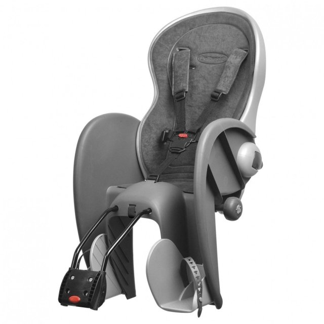 SCAUN COPII - POLISPORT - WALLABY, FF, spate, fixare spate cadru ( teava sa ), ECO QUICK, inclinabil spatar, glisabil ESS, foldabil, gri inchis/argintiu