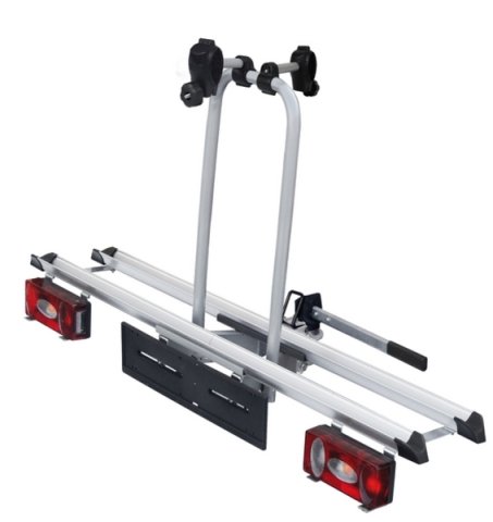 SUPORT TRANSPORTAT BICICLETE - VIVO, pe cirlig masina, rabatabil, 2 biciclete pe sina