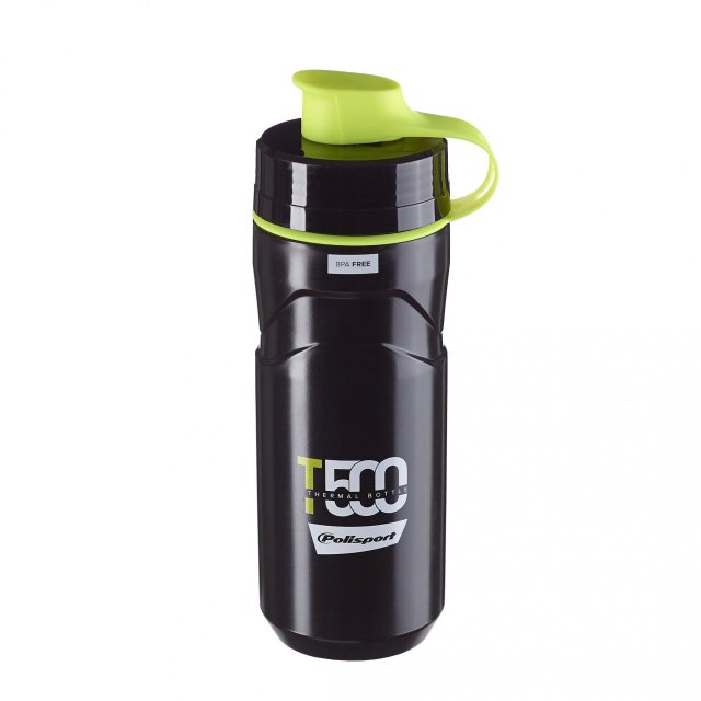 BIDONAS - POLISPORT ''T500'' - 500 ml, thermal 4h, negru/verde flou.