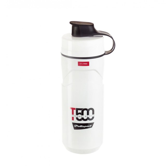 BIDONAS - POLISPORT ''T500'' - 500 ml, thermal 4h, alb/rosu