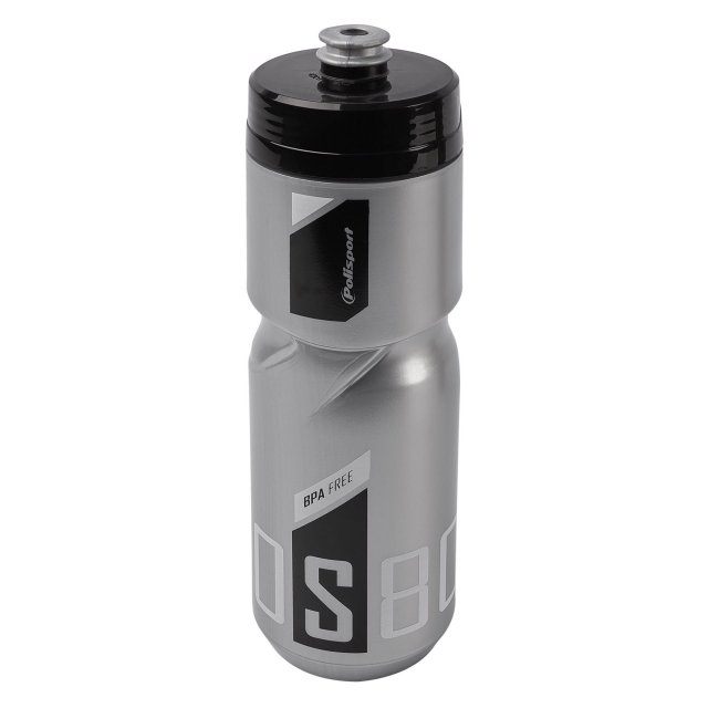 BIDONAS - POLISPORT - S800 - 800 ml, argintiu/negru-alb