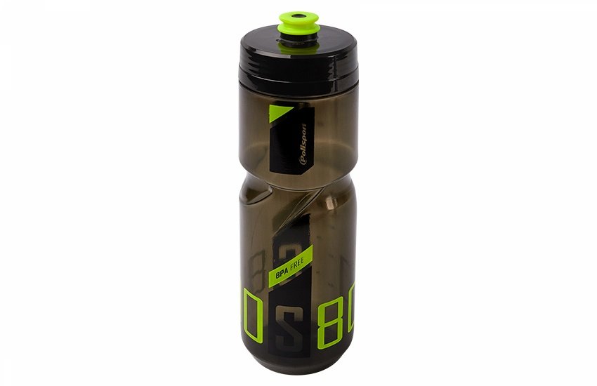 BIDONAS - POLISPORT - S800 - 800 ml, negru transparent/negru-verde lime