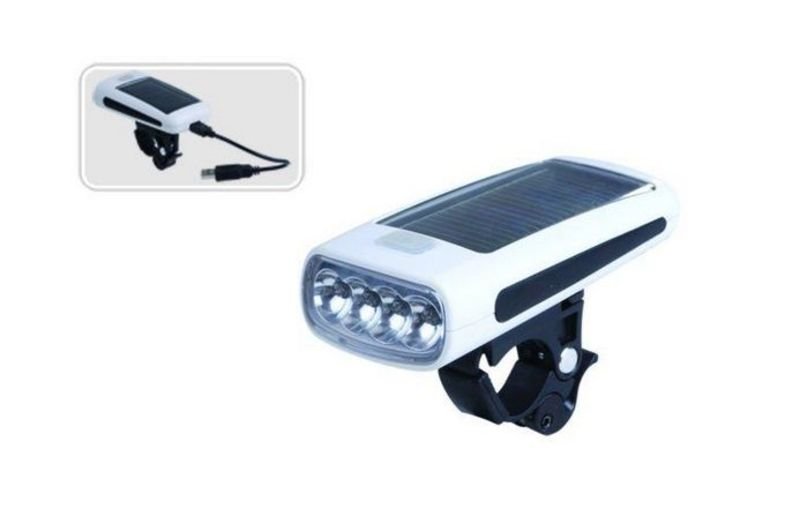 LANTERNA FATA - 4 led, reincarcabil USB + panou solar
