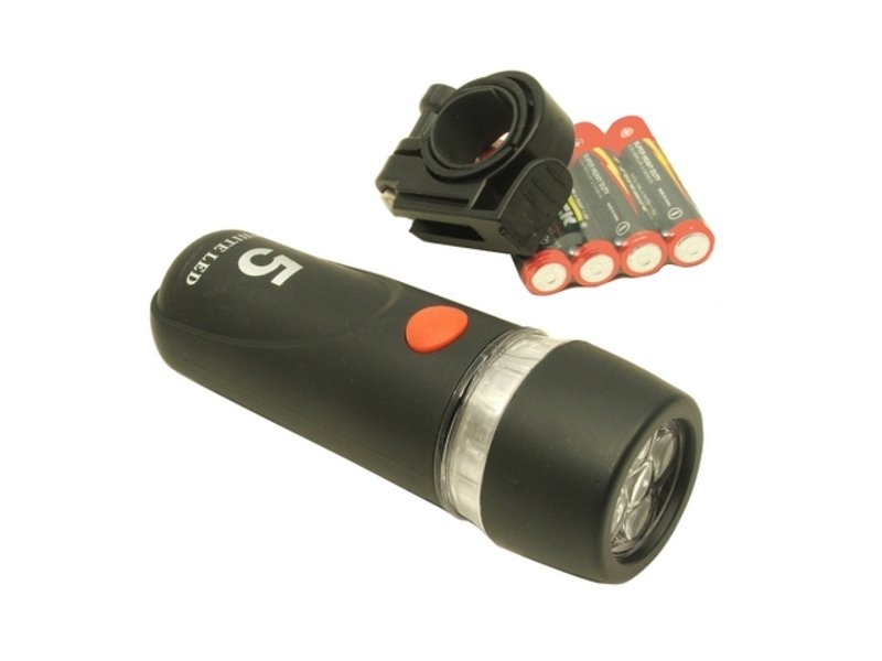 LANTERNA FATA - baterii, 5 led, +b
