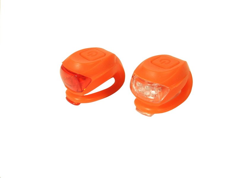 SET LAMPA MINI - fata+spate, 2 led, 2 functii, rosu