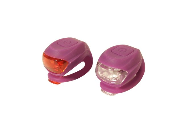 SET LAMPA MINI - fata+spate, 2 led, 2 functii, mov