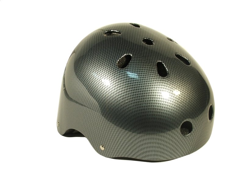 CASCA PROTECTIE - ALTRIX - DIRT/BMX, negru-grI, carbon design