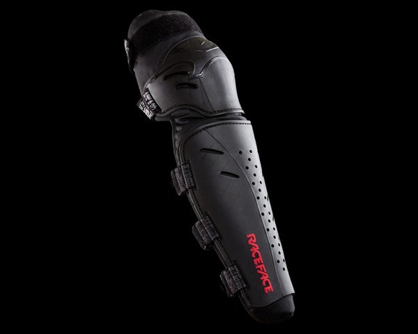 PROTECTIE GENUNCHI SI TIBIE - RACE FACE - RALLY FR LEG, negru/negru