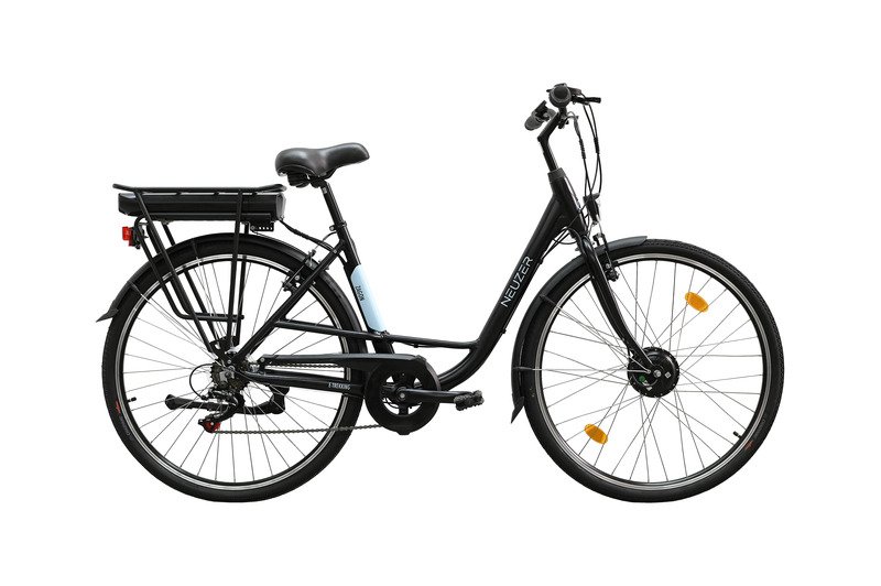 BICICLETA ELECTRICA NEUZER E-TREKKING ZAGON DAMA - 28” negru mat/albastru