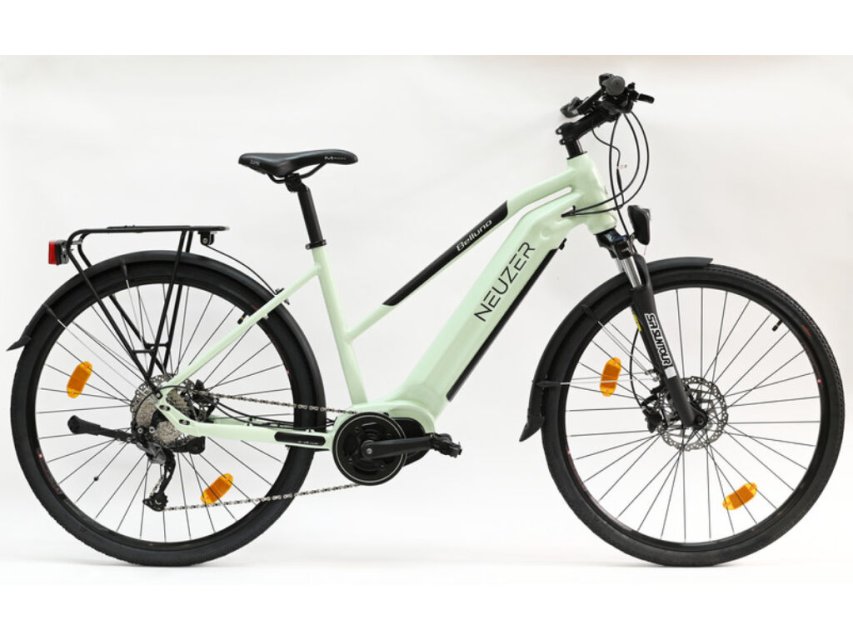 BICICLETA ELECTRICA NEUZER BELLUNO E-TREKKING - 28” Verde Menta/Negru 