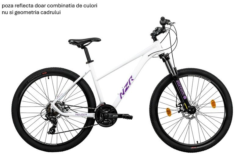 BICICLETA NEUZER DUSTER SPORT HD - 27.5'' - 2x9, alb Traffic mat/mov
