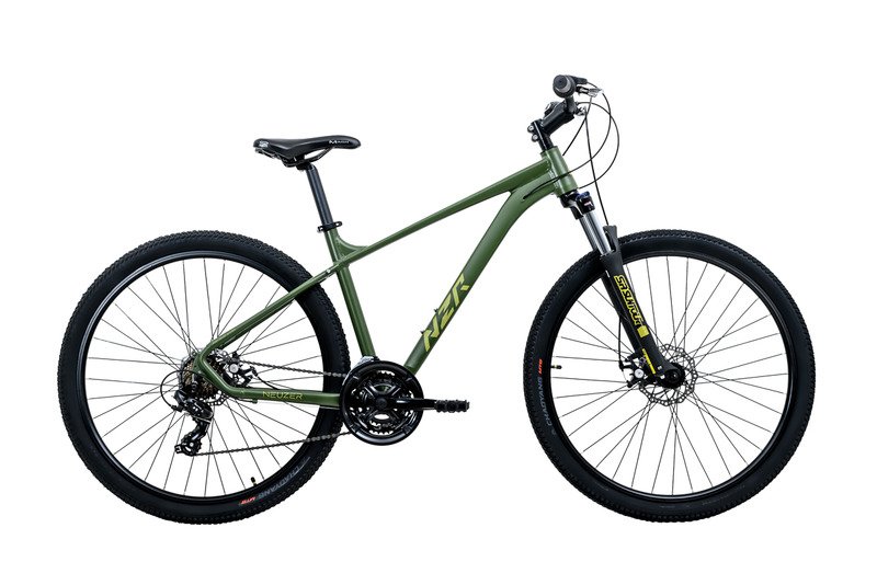 BICICLETA NEUZER JUMBO SPORT HD - 29'' - 2x9, verde Olive mat/galben
