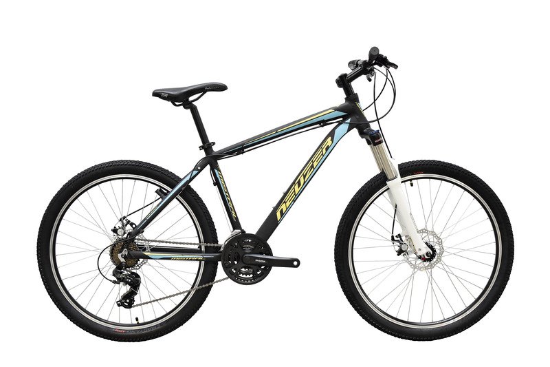 BICICLETA NEUZER MISTRAL 50 - MECH. DISC - 26” Negru/Galben-Turcoaz