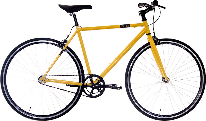 BICICLETA NEUZER SKID FIXI - 28'' Galben-Negru