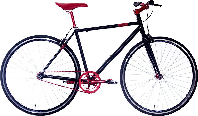BICICLETA NEUZER SKID FIXI - 28'' Negru-Rosu