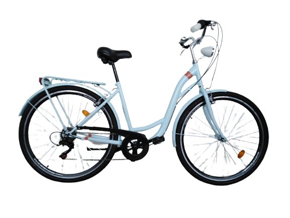 BICICLETA DAMA NEUZER RAVENNA 6 PLUS - 28'' Babby Blue/Alb