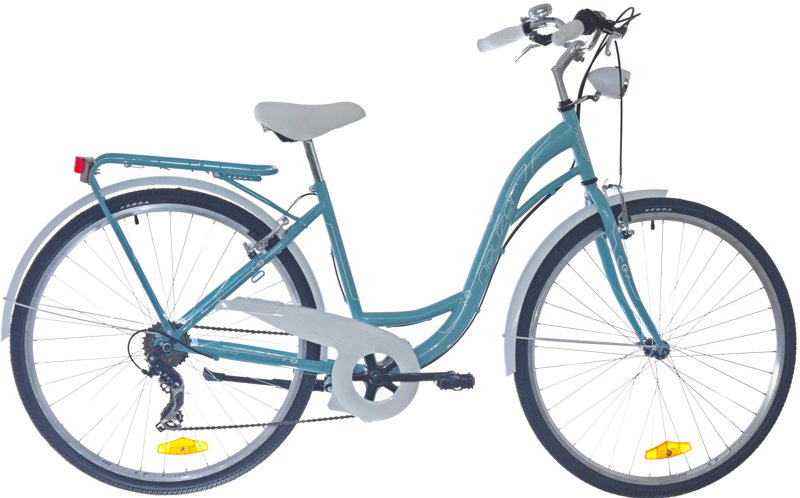 BICICLETA DAMA NEUZER RAVENNA 6 PLUS - 28'' Celeste/Alb