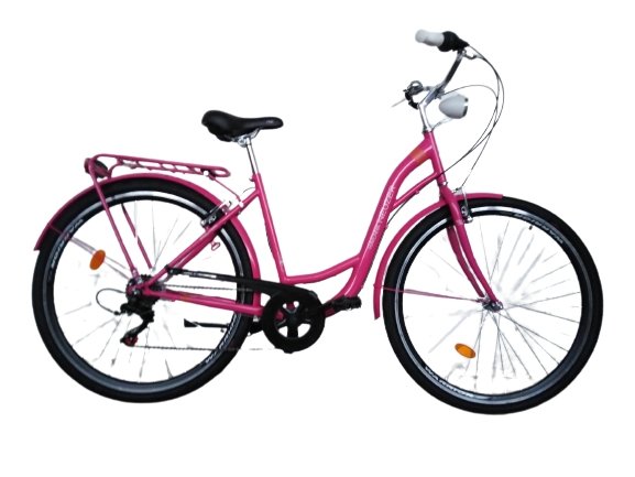 BICICLETA DAMA NEUZER RAVENNA 6 PLUS - 28'' Magenta/Alb