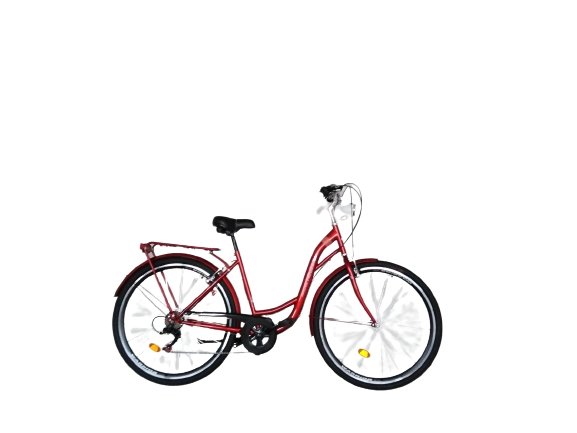BICICLETA DAMA NEUZER RAVENNA 6 PLUS - 28'' Rosu Rubin/Alb