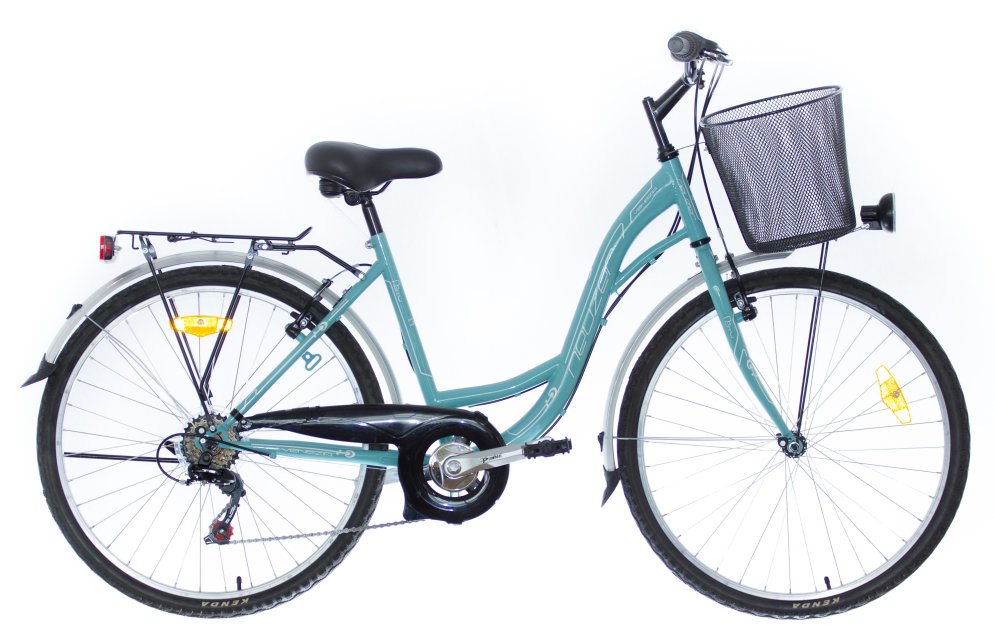BICICLETA DAMA NEUZER CITY 6s. - JD - 26'' Celeste/Alb