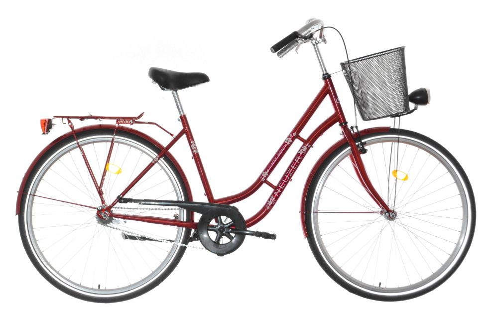 BICICLETA DAMA CLASSIC JS 1SP - 26'' Rosu Rubin/Alb