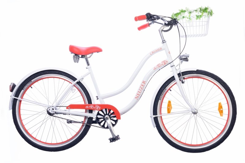 BICICLETA NEUZER DAMA CRUISER PICNIC 3S - 26'' Alb/Rosu
