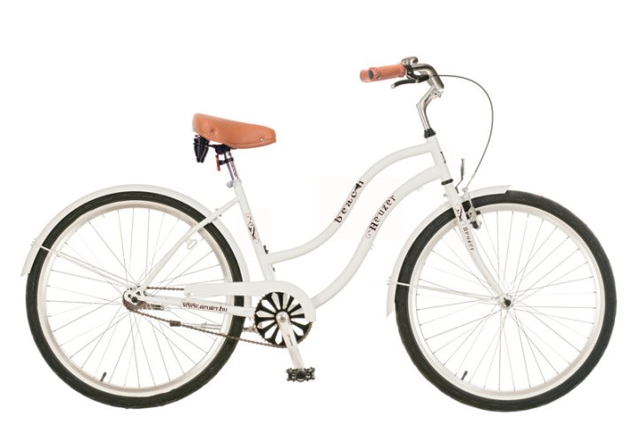 BICICLETA NEUZER DAMA CRUISER BEACH 1S - 26' Alb/Negru